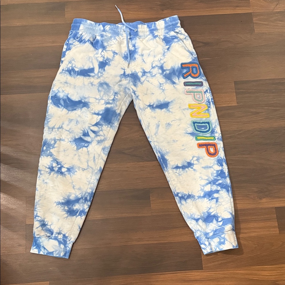 Ripndip Kids Blue and White Tie-Dye Joggers